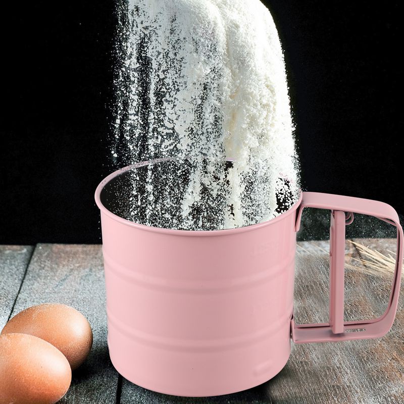 Stainless Steel Flour Sifter Handheld Powder Flour Sieve Icing Cup#HAVN