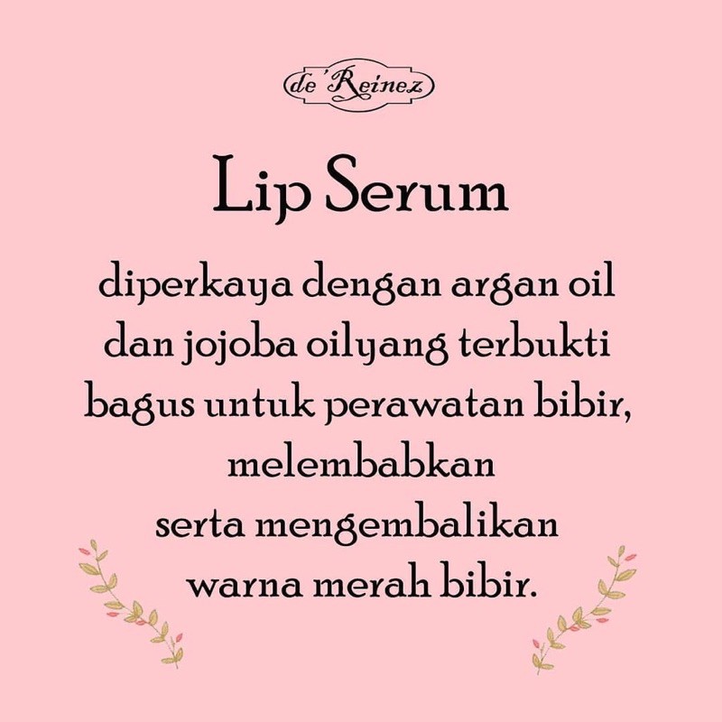 (Hàng Mới Về) Serum Dưỡng Ẩm Môi De 'Reinez Bpom Tự Nhiên | BigBuy360 - bigbuy360.vn
