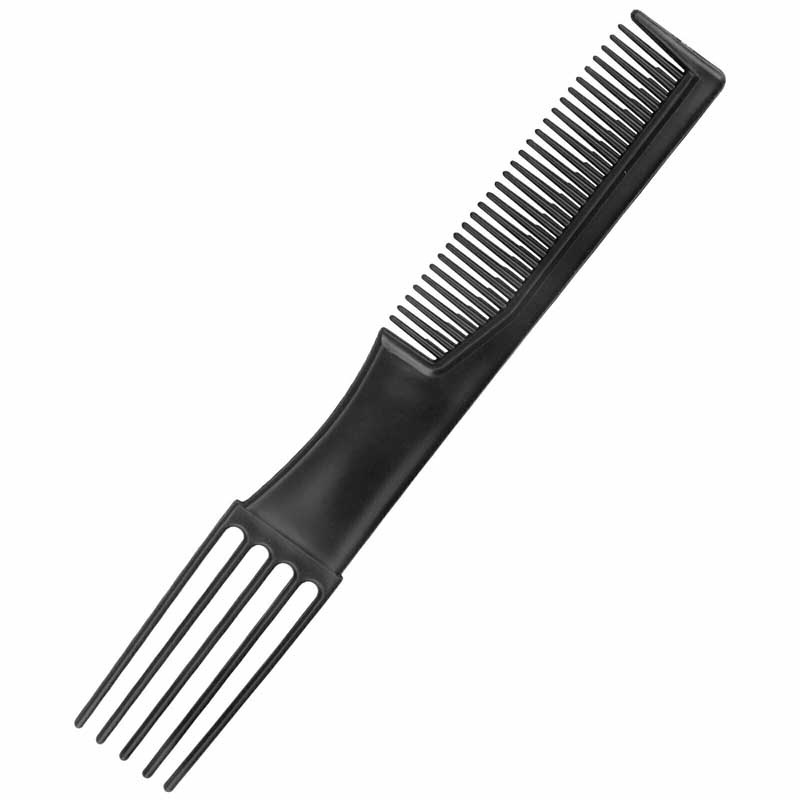 Set 10 lược nhựa màu đen tạo kiểu tóc chuyên nghiệp cho salon