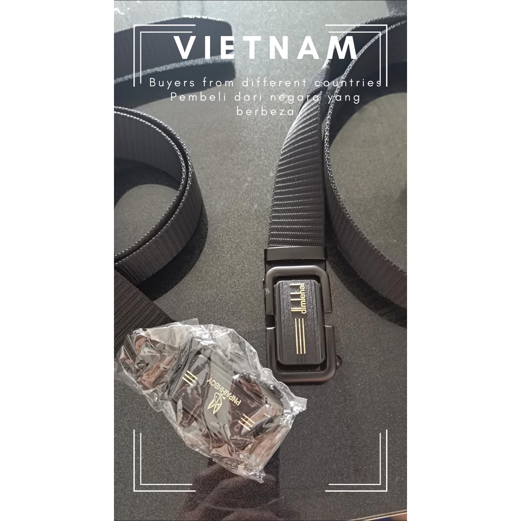 Thắt lưng khóa chốt vải bố rộng 3.5cm 120cm thời trang trẻ trung cho nam phong cách thường ngày
