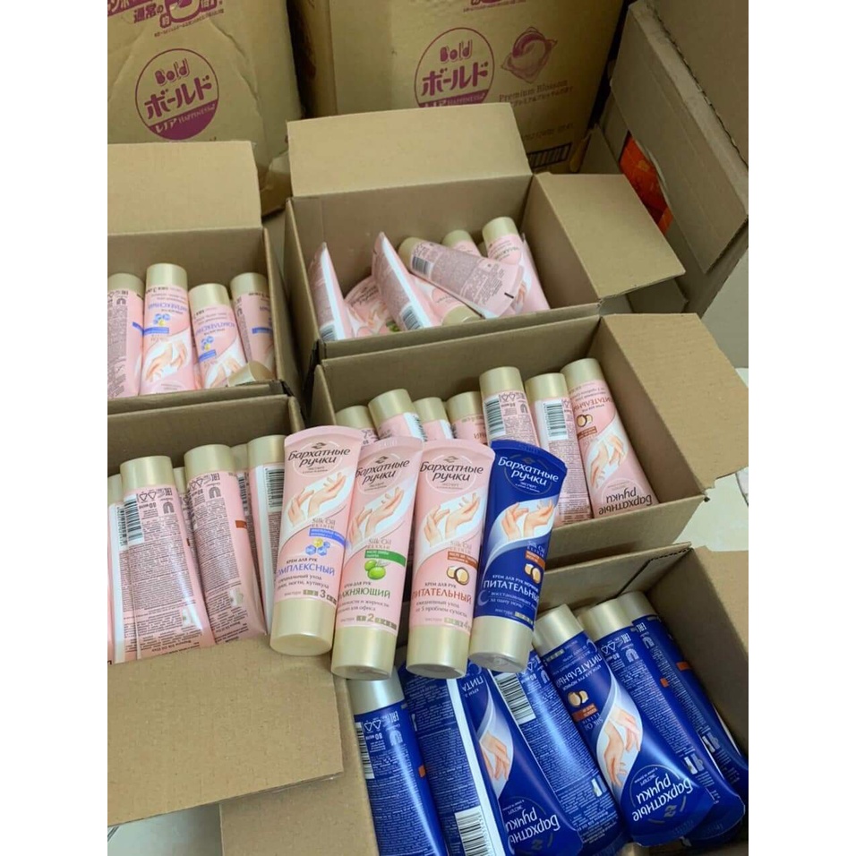 Kem Dưỡng Da Tay Silky Hands Nga  tuýp 80ml dưỡng ẩm và chăm sóc da tay