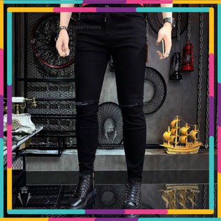 Quần Jean Nam Chất Co Giãn, Không Bai Màu, Dáng Ôm Body, Hit Hót (ảnh kèm video) Thời Trang Phong Cách Tp_shop_87 ms8750
