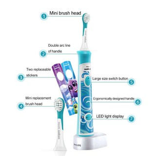 Bàn chải đánh răng điện trẻ em Philips HX6312/05