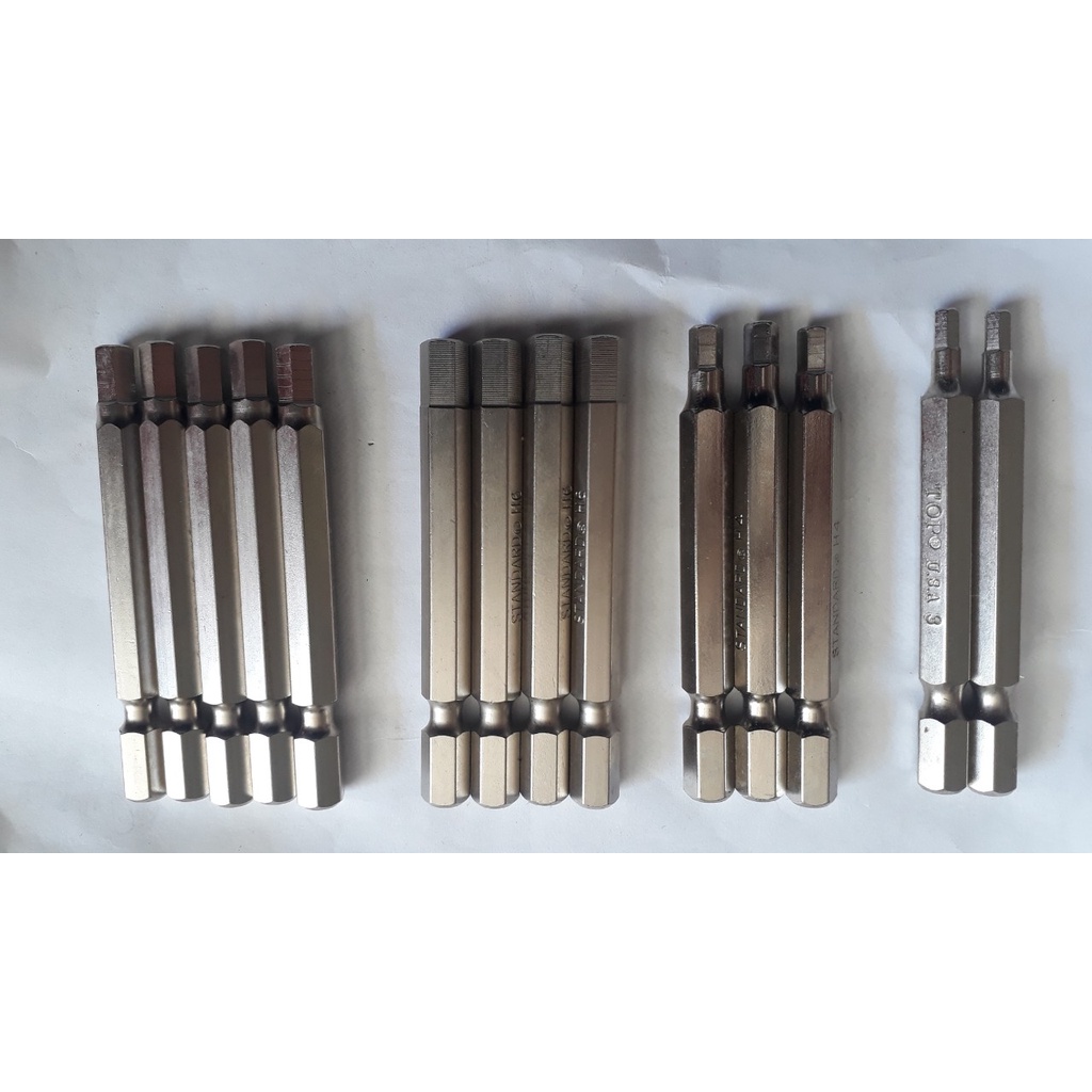 Đầu Lục Giác Lắp Máy Khoan, lục giác bắt ke vĩnh cửu mũi siết lục giác 3 4 5 và 6li không tòe đầu