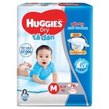 [Thêm miếng] Tã dán Huggies M76 mẫu mới cho bé từ 6 - 11kg