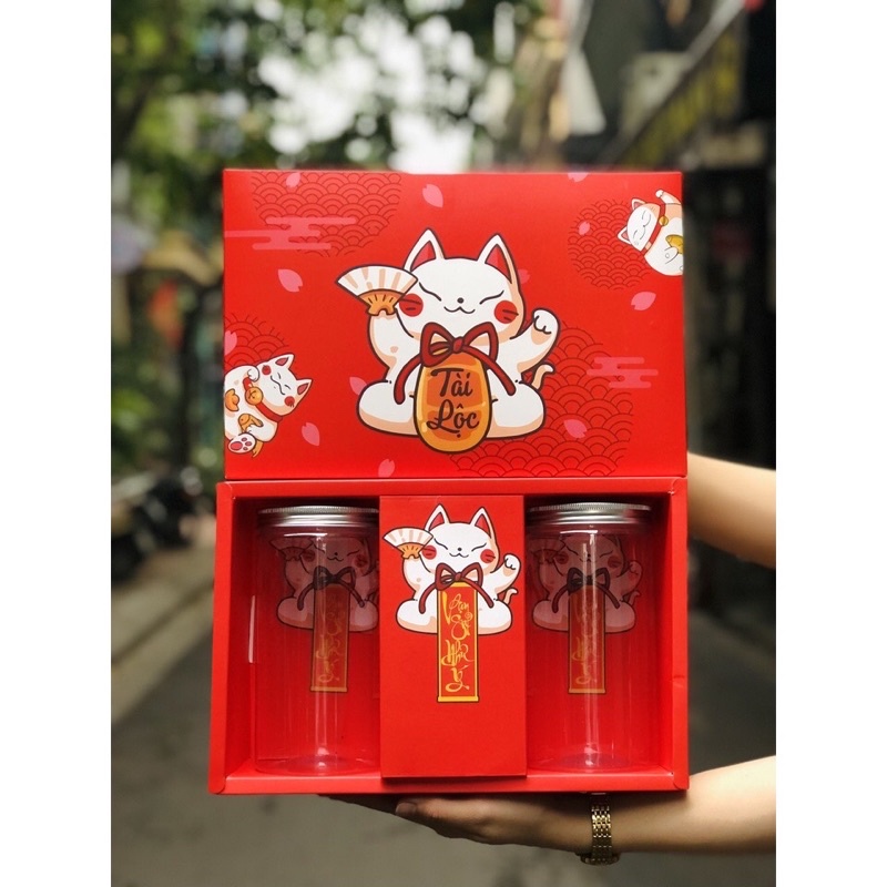 Hộp quà Tết size lớn (Mèo thần tài)