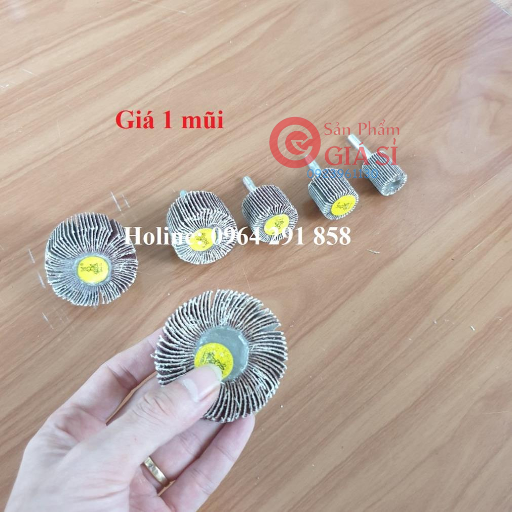mũi giáp đánh bóng đánh thô gỗ và đánh gỉ kim loại chân cán 6mm ❤️freeship❤️