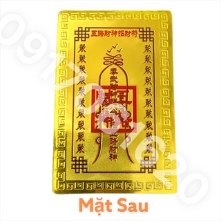 Kim Bài Ngũ Lộ Thần Tài Plastic