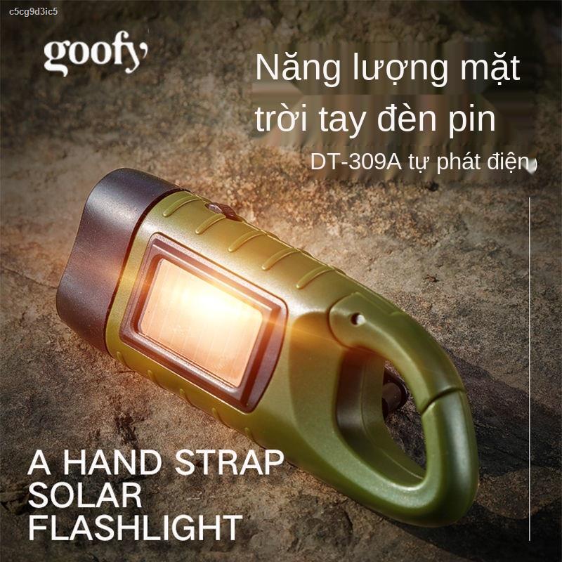 【2021】GOOFY đèn pin quay tay năng lượng mặt trời cung cấp điện di động khẩn sạc thoại kho báu chiếu sáng ngoài