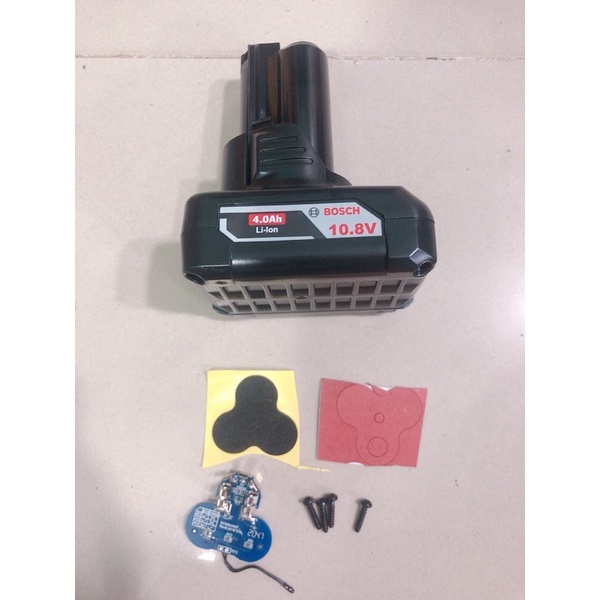 Vỏ mạch pin bosch 10.8v 12v 4ah .mạch nhận sạc zin