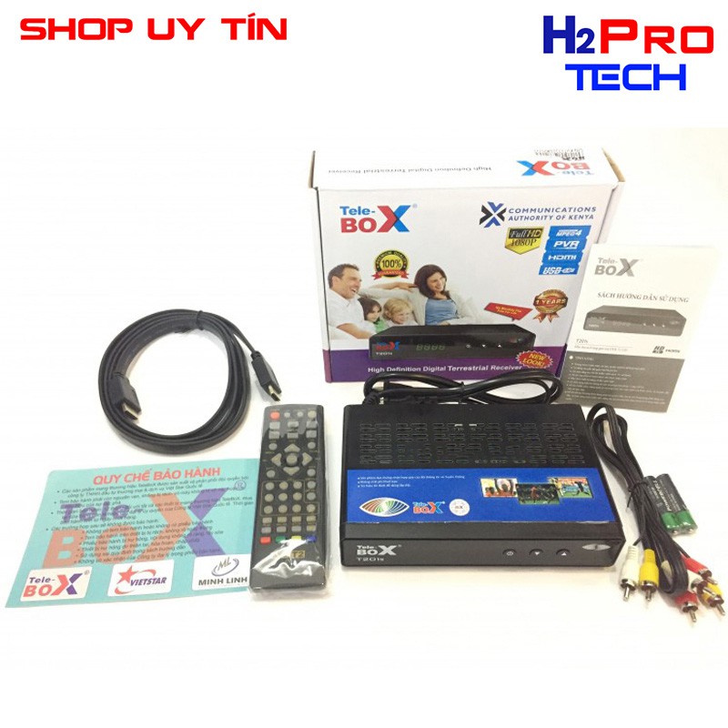 Đầu thu kỹ thuật số DVBT2 Telebox T201s hàng chính hãng, bảo hành 1 năm ( tặng dây HDMI )