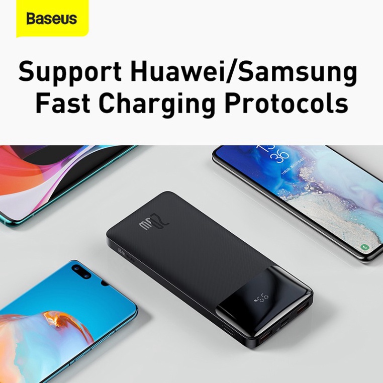 Sạc dự phòng Baseus cho iPhone 11 12 Pro Max Xiaomi 20000mAh/30000mAh/10000mAh PD 20W