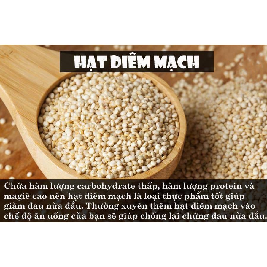 Hạt diêm mạch ( Quinoa ) trắng hữu cơ Pháp 500g, có tách lẻ