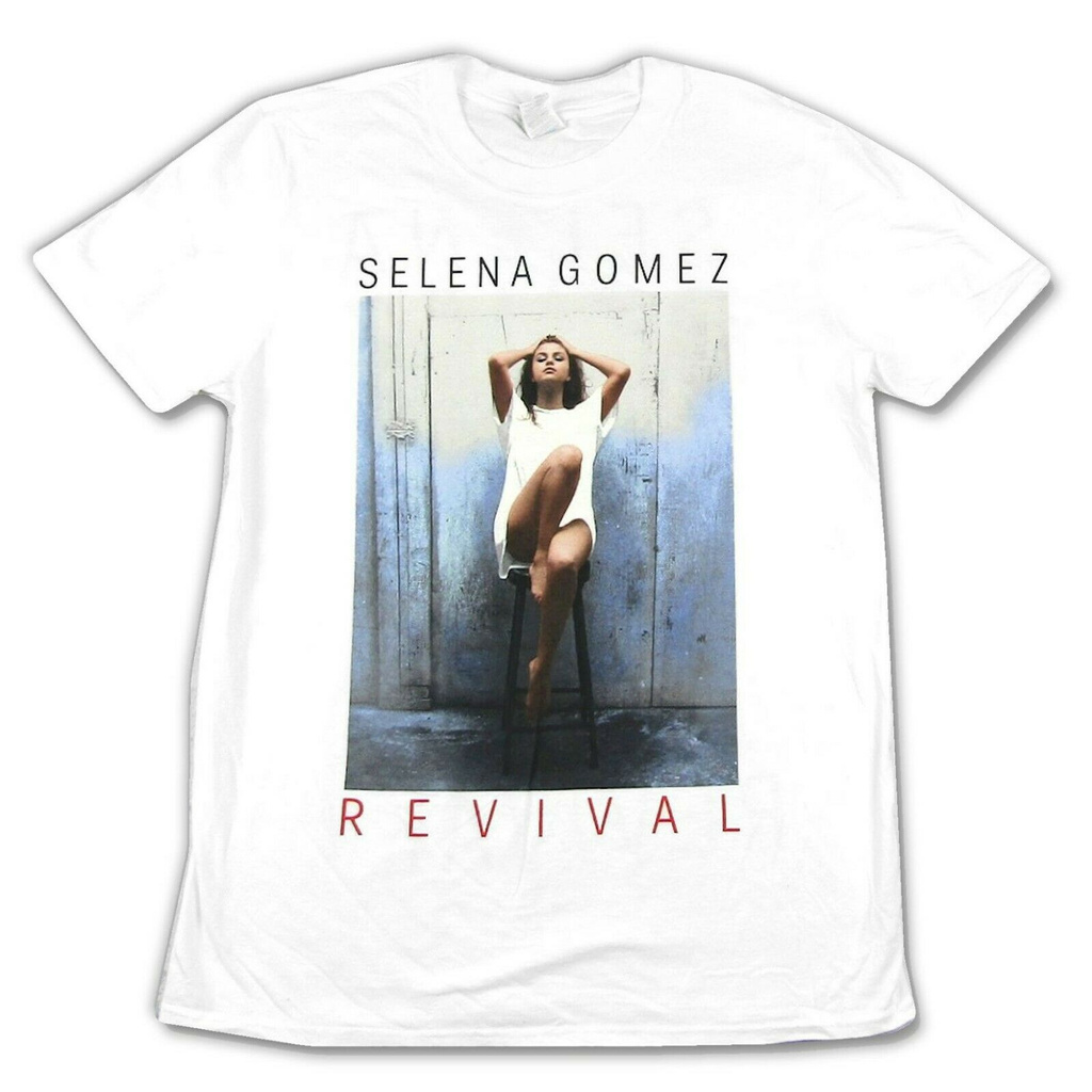 Selena Gomez Revival 2016 Barstool World Tour White T Shirt New Merch