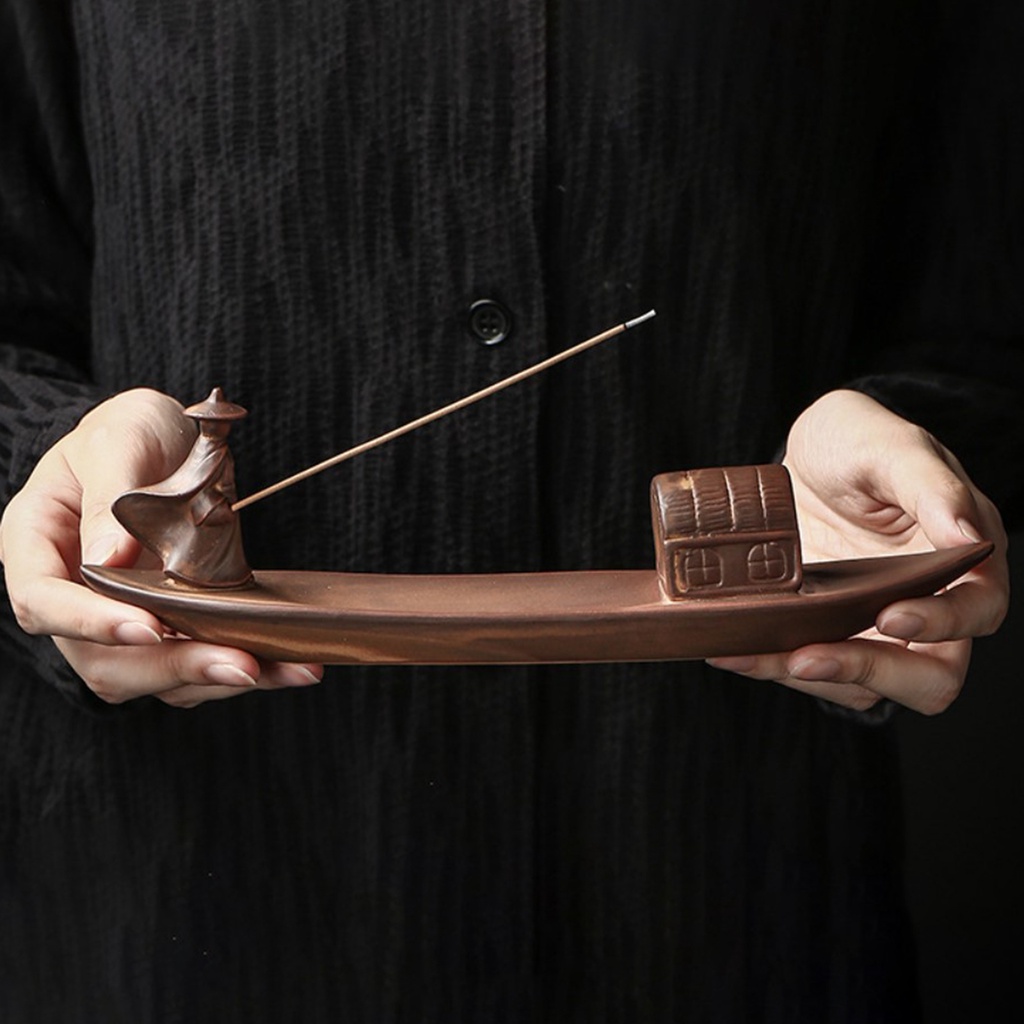 Đế đốt nhang trầm hương bằng gốm sáng tạo