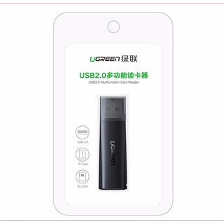 Đầu đọc thẻ SD/TF chuẩn USB 2.0 UGREEN CM264 60721