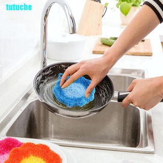 Miếng xốp chà rửa bát đĩa hình bông hoa tiện dụng cho nhà bếp