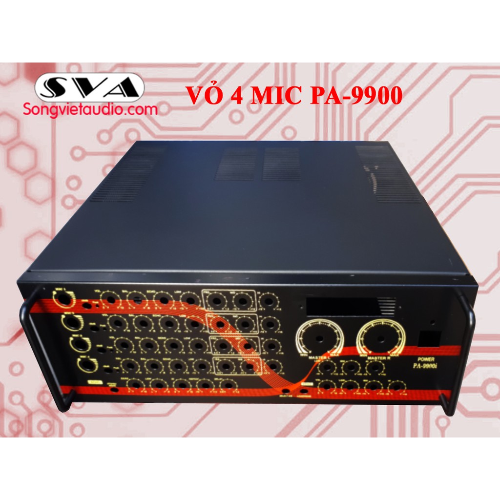 [Mã ELHACE giảm 4% đơn 300K] VỎ AMPLI 4 MIC HẬU DÀI 9900i