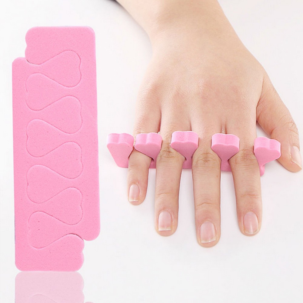 [Hàng mới về] Set 5 cặp miếng xốp tách ngón tay hỗ trợ làm móng nghệ thuật tiện lợi