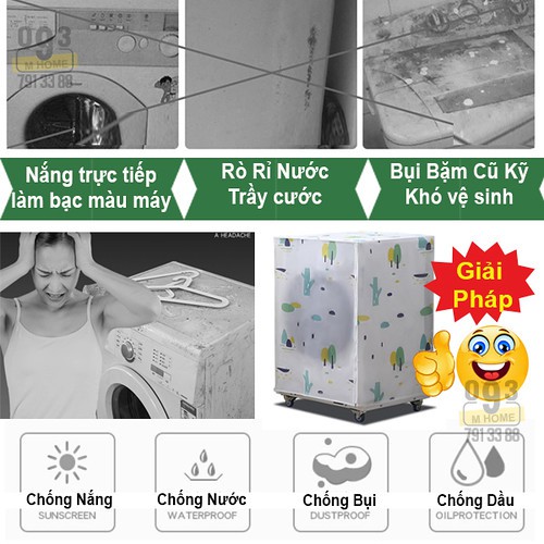 Áo Trùm Máy Giặt Chống Nước Cửa Trên Cửa Dưới,Tấm phủ Cho Máy Giặt