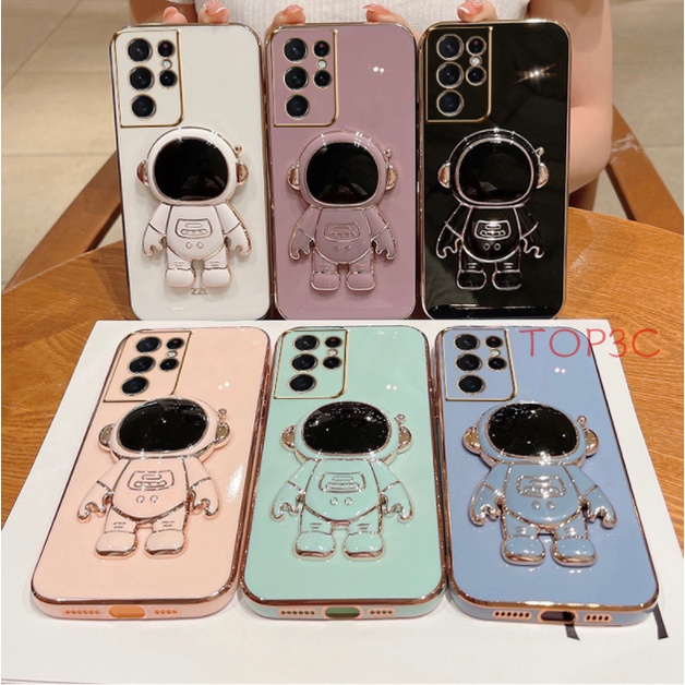 Ốp điện thoại samsung S10 Ốp Điện Thoại In Hình Phi Hành Gia Có Giá Đỡ Cho Samsung S10 plus S10 s20 Ultra s20 plus s20 fe S22 Ultra S21 Ultra YHY