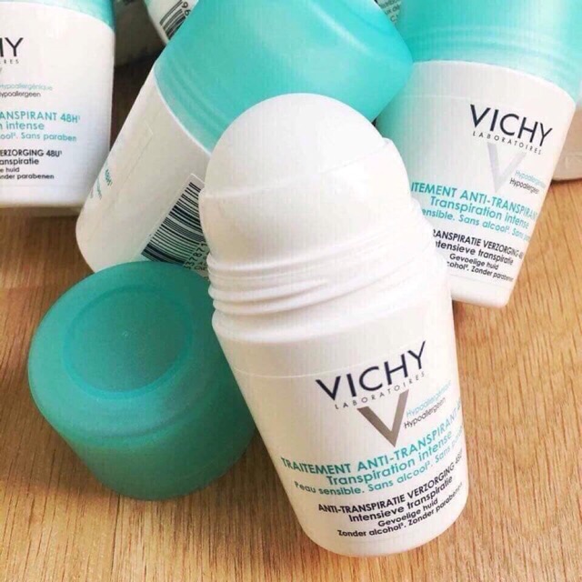 Lăn vichy nắp xanh dùng cho da nhiều mồ hôi 50ml (Pháp) (1 chai)