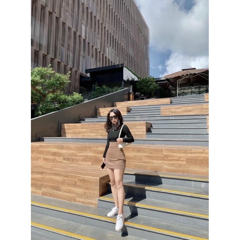 Chân váy cạp cao túi nắp siêu đẹp | BigBuy360 - bigbuy360.vn