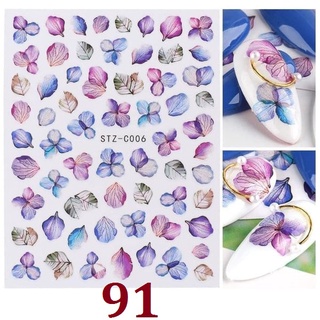 Sticker nail dán móng mẫu hoa khô