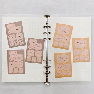 Tấm sticker gấu - hình dán gấu dễ thương