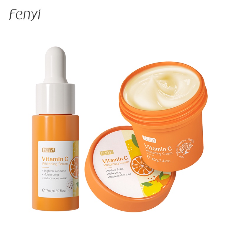 Set 2 món Serum và Kem FENYI vitamin C làm trắng sáng da