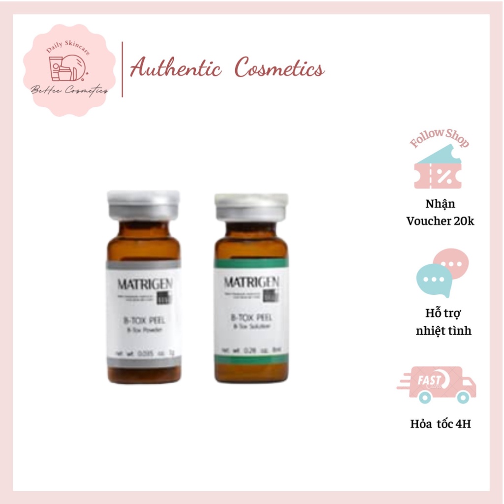 MATRIGEN B-TOX PEEL 2 MÀU - THAY DA SINH HỌC VI TẢO HÀN QUỐC - 1 CẶP