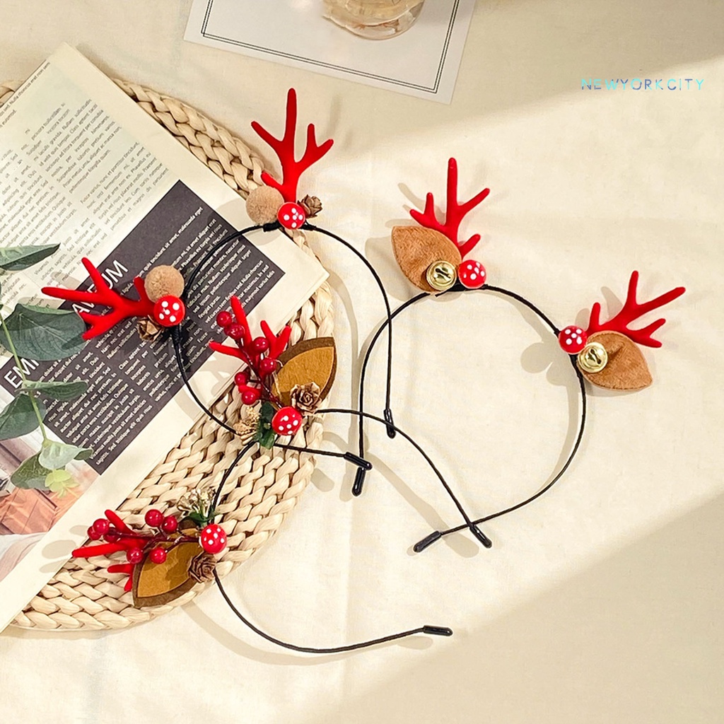 Băng Đô Cài Tóc Hình Sừng Tuần Lộc Giáng Sinh