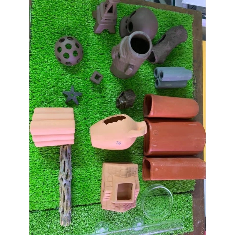 Đồ chơi bằng gốm cho Cá Tép