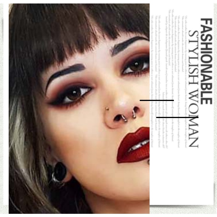 Khuyên Mũi Nam Châm Bằng Thép Không Gỉ