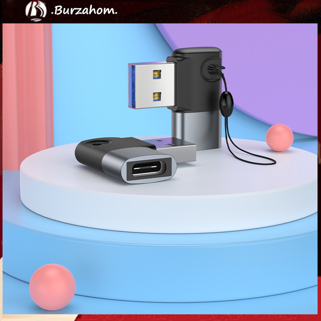 Đầu chuyển đổi sạc nhanh usb 3.0 Type C có lỗ treo 90 độ cho máy tính bảng