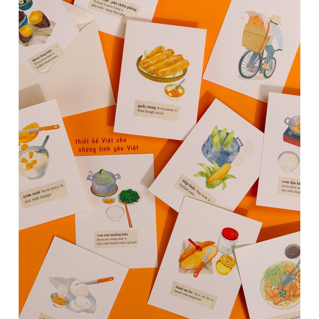 Postcard mẫu món ăn/hình ảnh Việt Nam