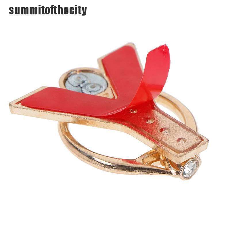 Nhẫn Đỡ Điện Thoại Bằng Kim Loại In Chữ Sum Đính Kim Cương Giả