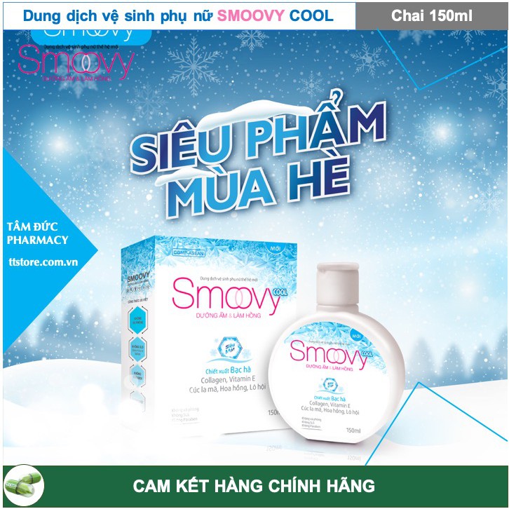 SMOOVY - SMOOVY COOL 150ml - Dung Dịch Vệ Sinh Phụ Nữ Smoovy - Nước Hoa SMOOVY [Smovy, smuvy, smovy cool]