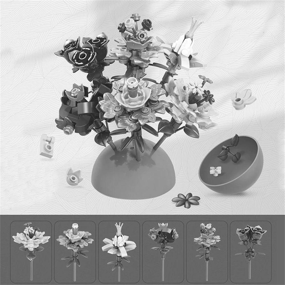 Bộ 6 Món Đồ Chơi Lắp Ráp Mô Hình Máy Cắt Cỏ Valentine