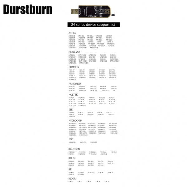Mô Đun BIOS USB Lập Trình Ch341A 24 25 Series EEPROM + Kẹp SOIC8 SOP8 EEPROM 93CXX / 25CXX / 24CXX