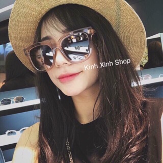 Kính râm, Kính mát Mắt vuông Hàn Quốc màu hồng