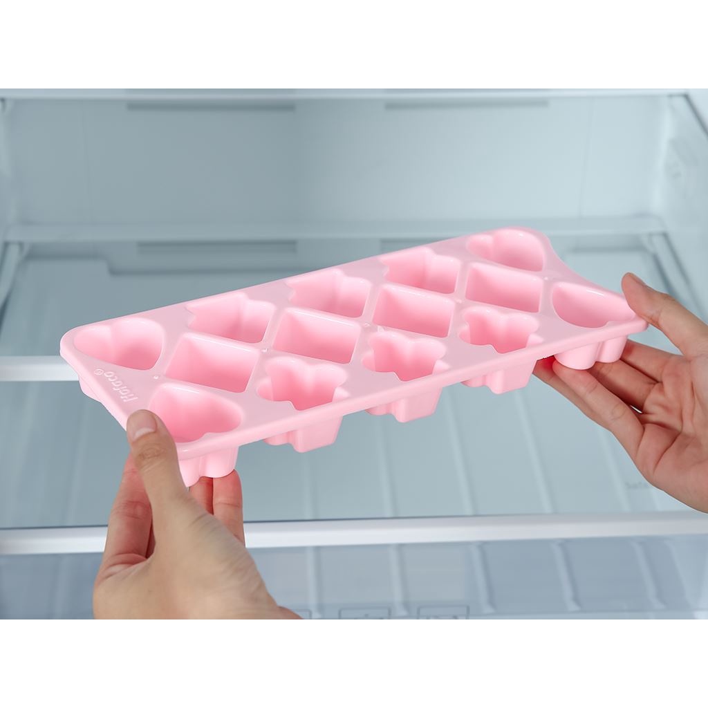 Khay Làm Đá Nhựa Nhiều Hình 14 Viên Tiện Lợi
