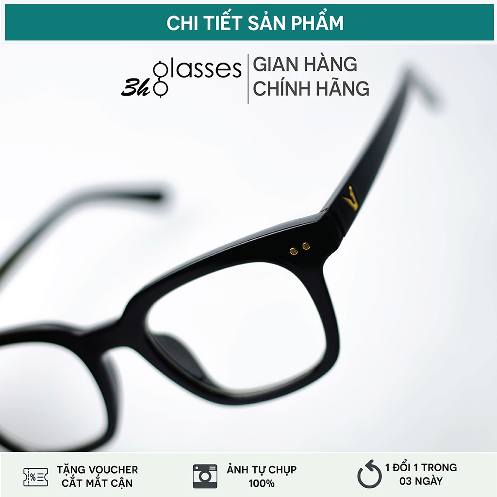 Kính cận nam nữ, gọng kính cận vuông, chất liệu nhựa ACETATE, kiểu dáng HÀN QUỐC phù hợp với nhiều khuôn mặt | 1125