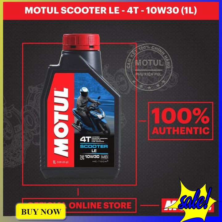 Nhớt xe máy tay ga Motul scooter le 10w40 cho xe Vario AB SH Vision Click...hàng chính hãng