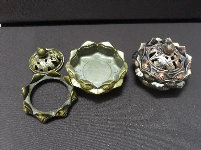 Lư xông trầm hoa sen kim cang