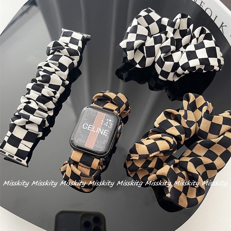 Dây Đeo Thay Thế Bằng Lông Nhung Co Giãn Cho Đồng Hồ Thông Minh Apple Watch Series 7 6 5 4 3 2 SE 41mm 45mm 42mm 40mm 44mm