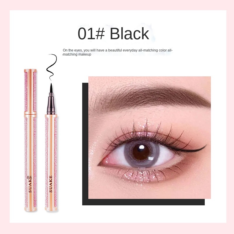 Kẻ Mắt Dạng Lỏng Màu Đen Nhanh Khô Chống Thấm Nước Và Mồ Hôi Không Bị Nhòe Suake S1BKM 100
