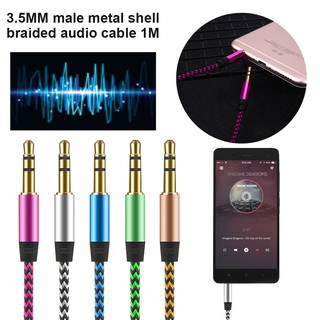 Dây Cáp Chuyển Đổi Âm Thanh Dài 1M 3.5Mm Cho Máy Tính