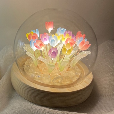 Đèn Ngủ Hình Hoa Tulip Nhiều Màu Sắc Thủ Công Dùng Trang Trí Nhà Cửa