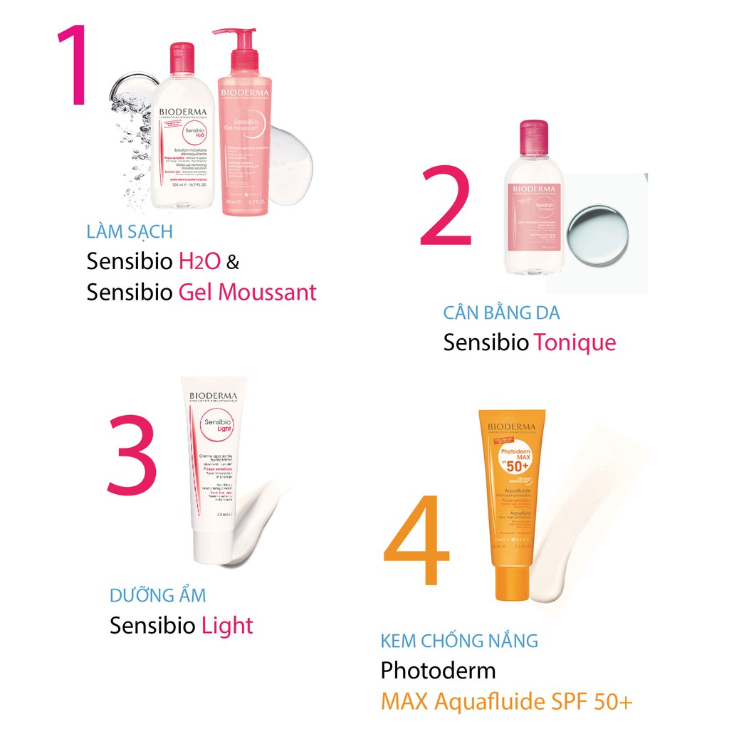 Gel Rửa Mặt Bioderma Sensibio Moussant - Gel Tạo Bọt Dành Cho Da Nhạy Cảm